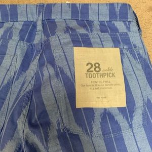 J Crew Twill Ikat print pants